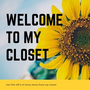 Welcome to my closet!